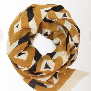 Block Shop Textiles MOSAIC Scarf  MARIGOLD + BLACK